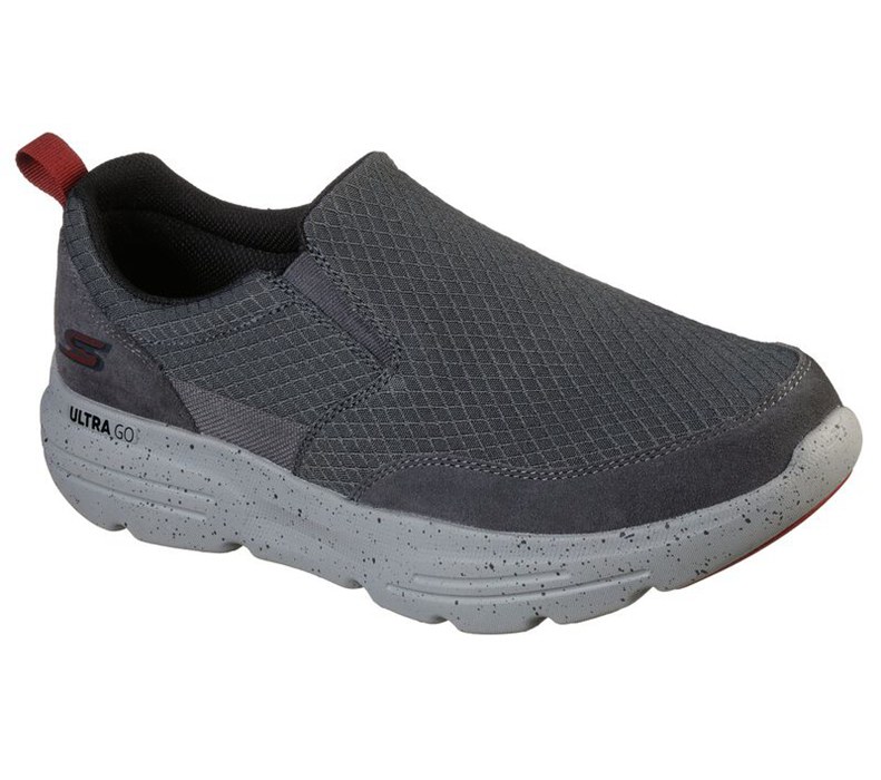 Skechers Gowalk Duro - Countach - Mens Slip On Shoes Grey/Red [AU-PX2546]